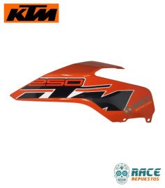 Tapa Tanque Izquierda Naranja Duke 250 Original KTM 	