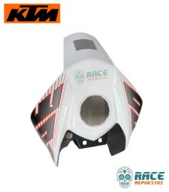 Tapa Tanque Superior Blanca Duke 390 Clásica Original KTM