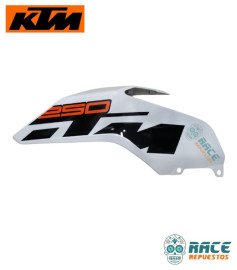 Tapa Tanque Izquierda Blanca Duke 250 Original KTM 