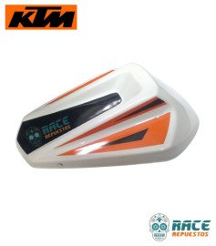 Cubierta de asiento KTM New Duke blanca Cubierta de asiento KTM New Duke blanca