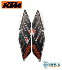 Juego De Calcomanías Para Tapa De Tanque Negra Duke 390 Original KTM 