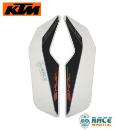 Calcomanía De Tanque Izquierdo Derecho Plateado