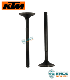 Válvulas De Escape Gruesas Duke 200 / RC 200 Original KTM