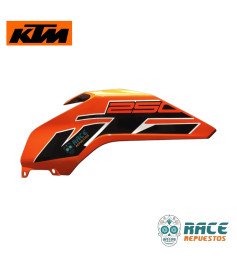 Tapa Tanque Derecha Naranja Duke 250 Original KTM 	