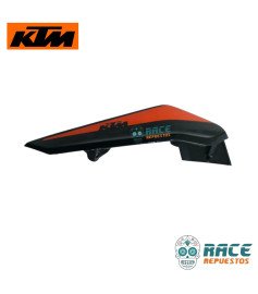 Tapa Farola Izquierda Negra con calca DUKE 390 NG Original 