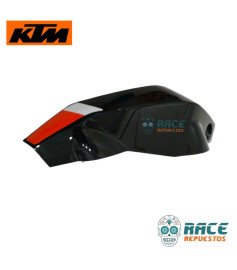 Tapa Farola Izquierda Negra con calca DUKE 200 / 390 CLASICAS Original 