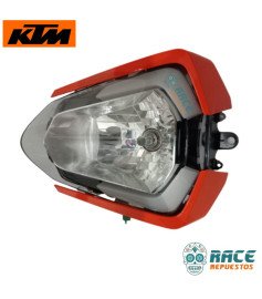 HEADLIGHT WITH SIDE MASK ORANGE RH ORANGE LH 