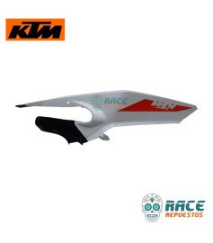 Tapa Sillín Derecha Blanca con Calca Duke 200/390 Original KTM