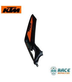 Tapa Sillin Derecha Negra con Calca Duke 200/250/390 Original KTM 