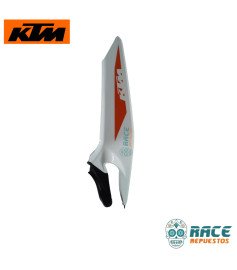 Tapa Sillín Izquierda Blanca con Calca Duke 200/390 Original KTM 
