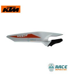 Tapa Sillín Izquierda Blanca con Calca Duke 200/390 Original KTM 