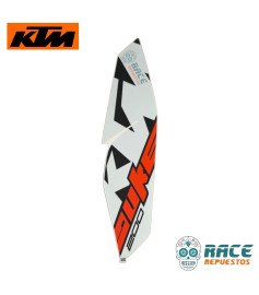 Calcomanía De Tapa Tanque Izquierdo Blanca Duke 200 Original KTM