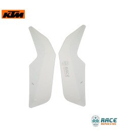 Calcomanía De Tanque Izquierdo Derecho Plateado