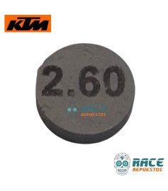 Moneda O Shims 2.60 mm Duke 200 / RC 200 / Husqvarna 200 Original KTM 